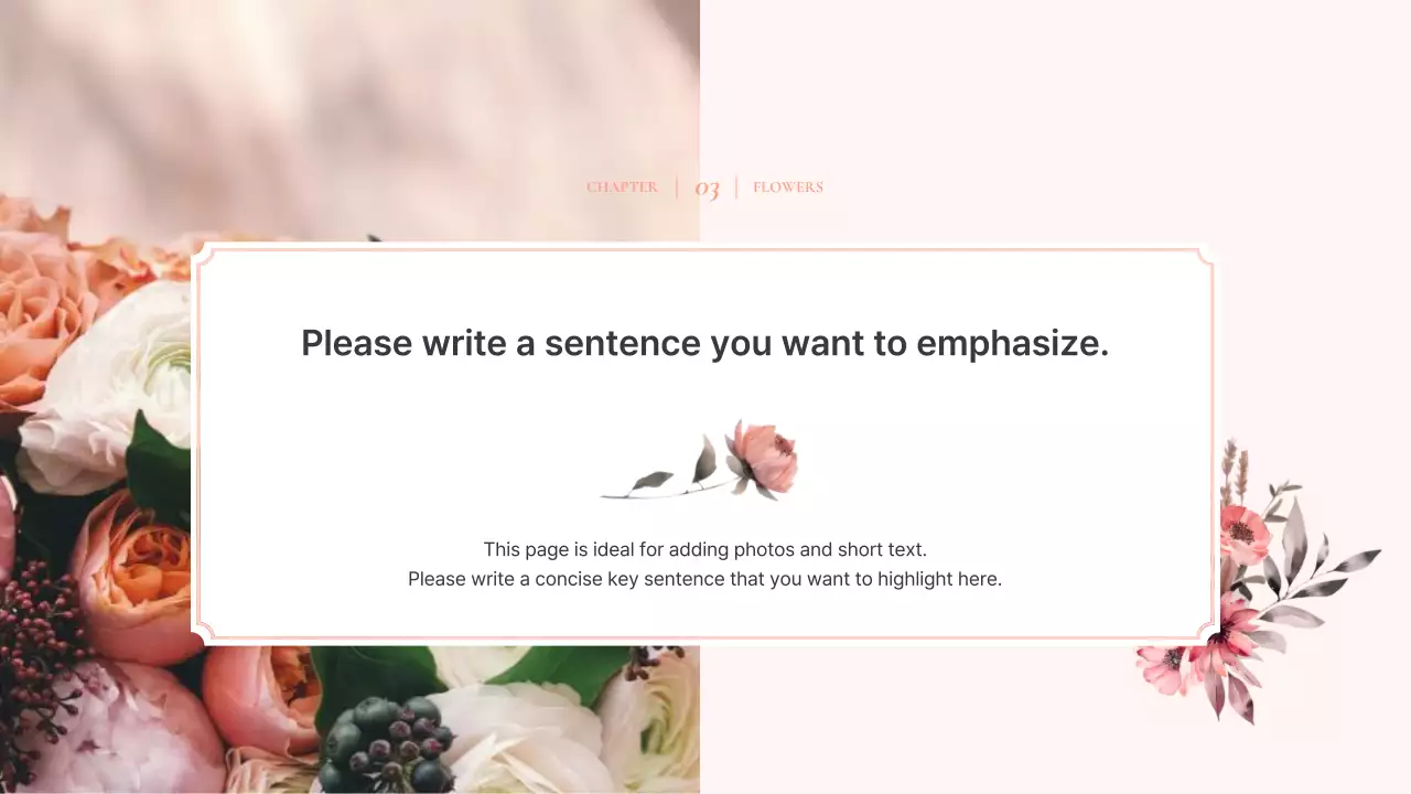 Pink Elegant Flowers Presentation