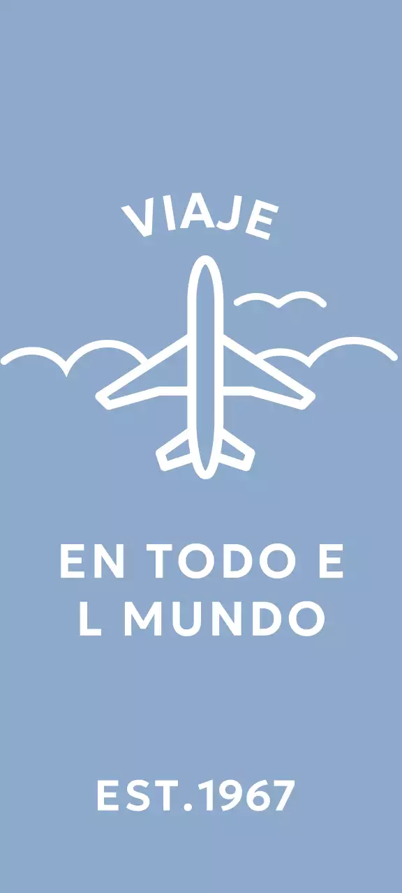 Un concepto sencillo de agencia de viajes con la ilustración de un avión