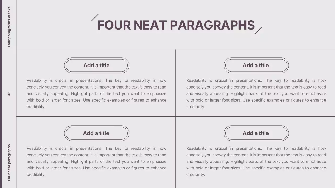 Purple Minimalist Template Presentation