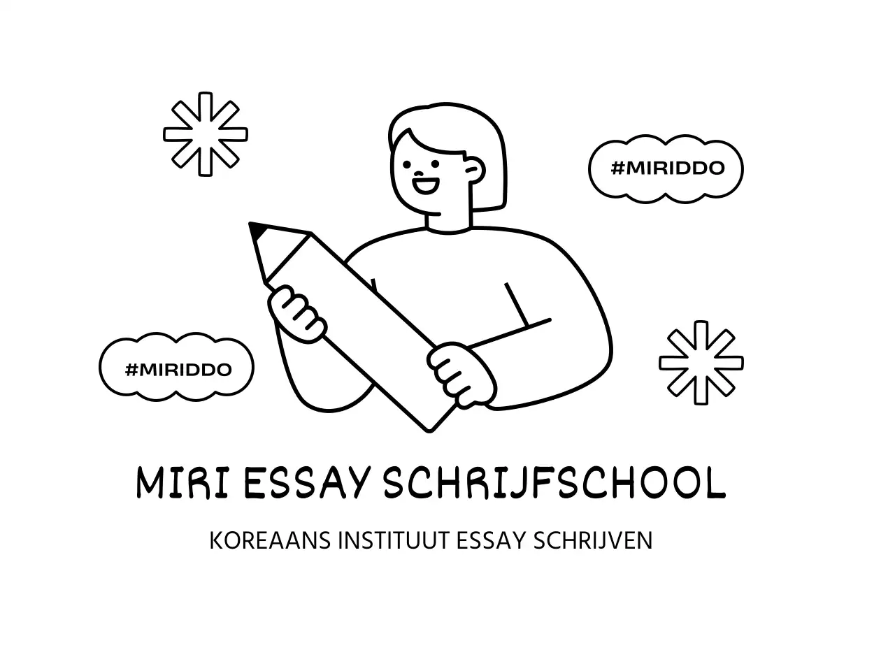 Schattige cram school met potloden en karakters