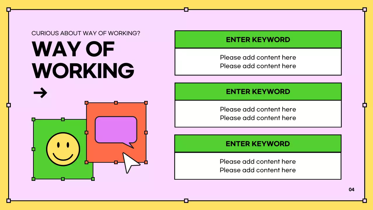 Trình bày hướng dẫn Onboarding thời trang đầy màu sắc