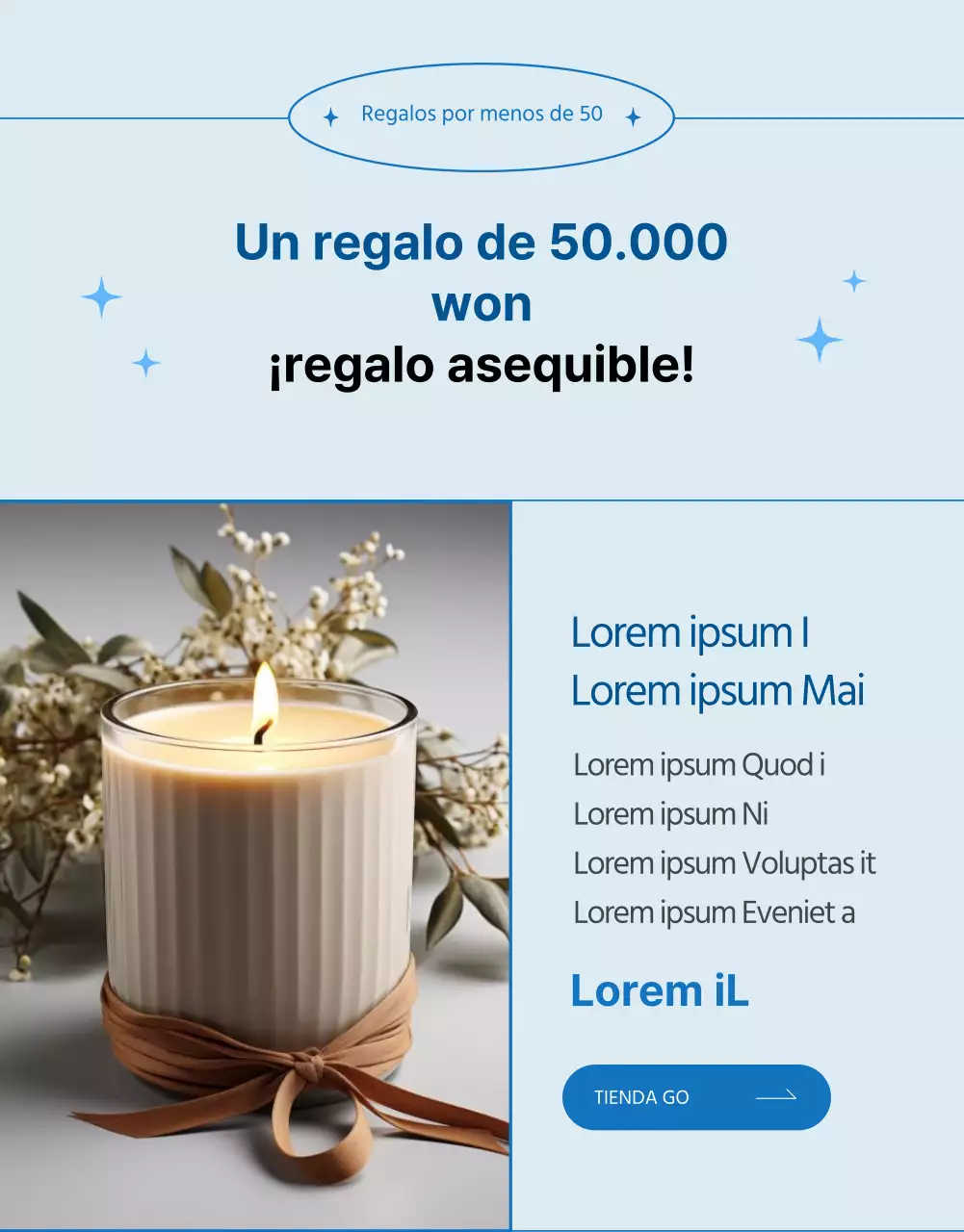 Promover la ropa de invierno moderna en azul y azul claro