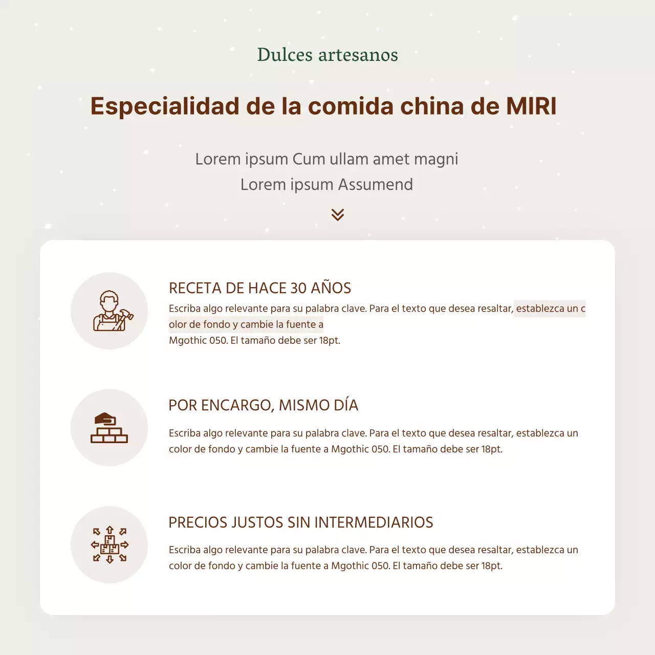 Anuncio de un sencillo set de regalo navideño hanwa en beige y marrón