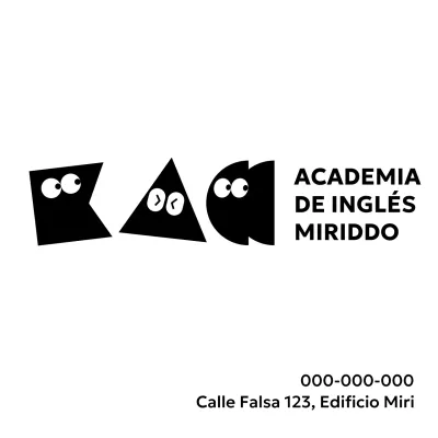 Una academia de inglés con un simpático concepto de personajes de dibujos animados