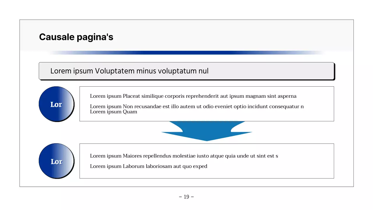 Basis printbaar rapport in marineblauw en grijs