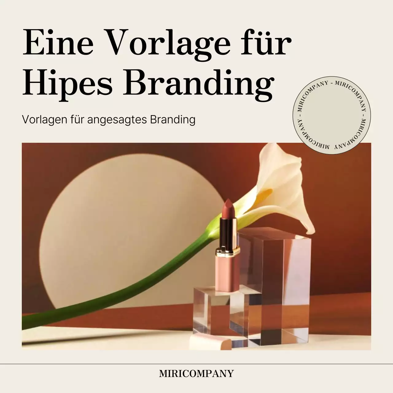 Ein einfacher Markenslip in Beige