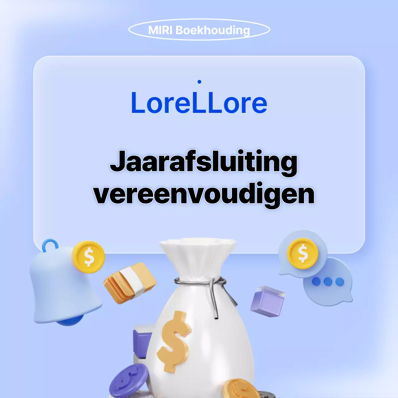 Promoot opruimen aan het einde van het jaar in blauw en lichtblauw.