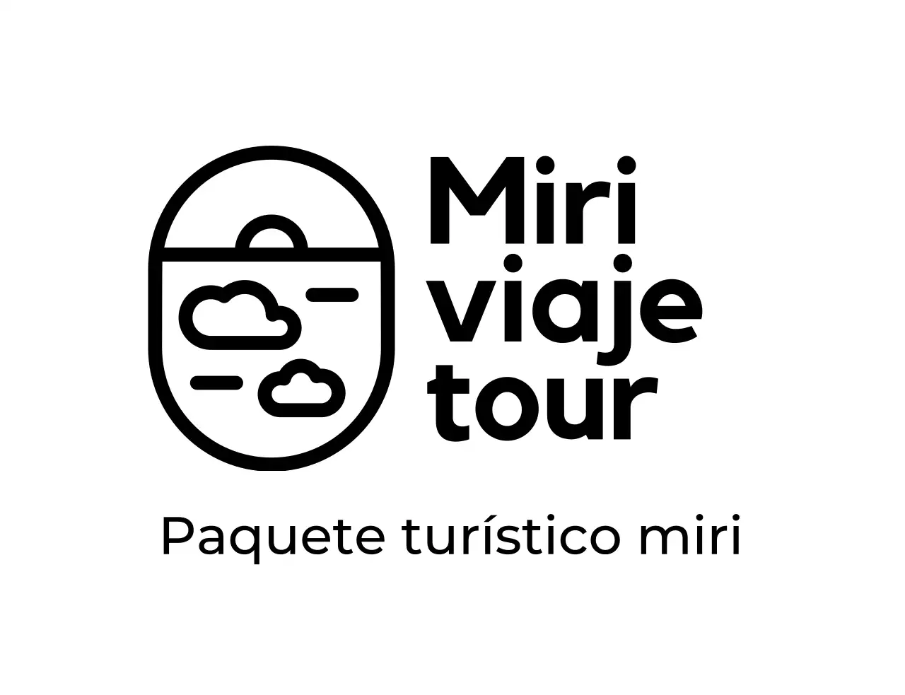 Logotipo de agencia de viajes sencillo, limpio e ilustrado