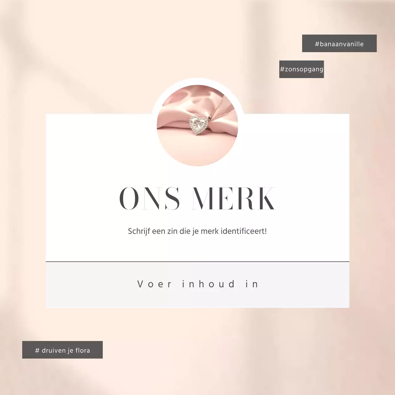 Ivory's minimalistische sieradenmerk promoten