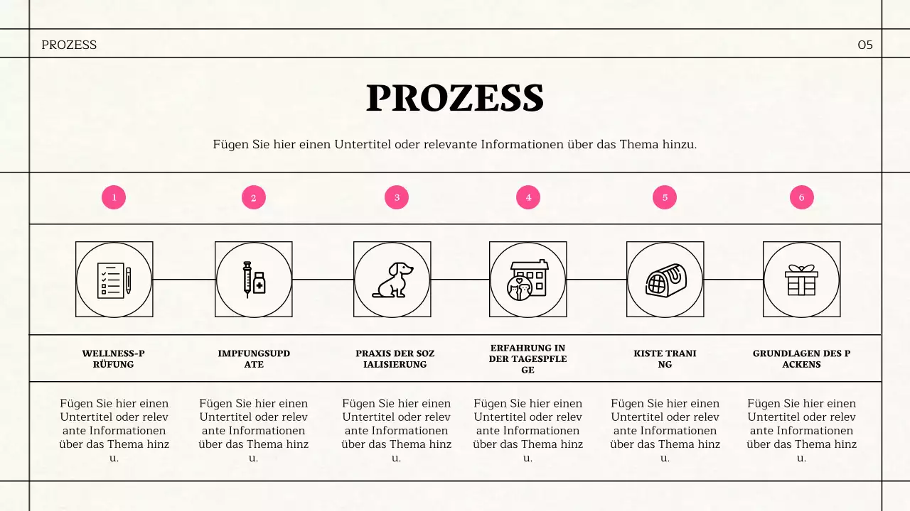 Einfache Geschäftsunterlagen zum Thema Zeitung in Schwarz und Rosa