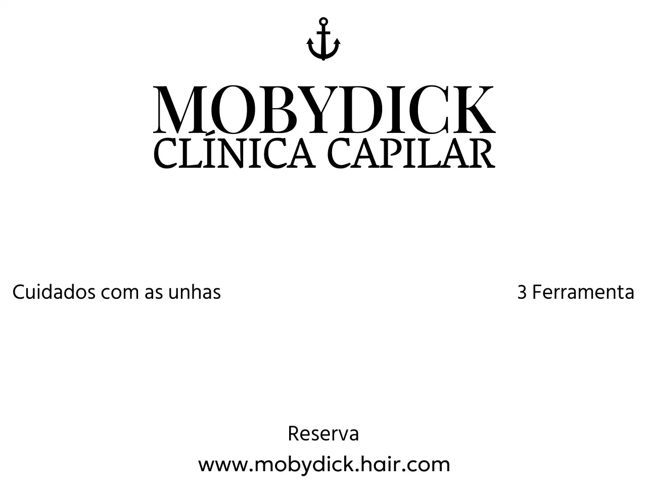 Um design limpo e organizado com ícones de âncora e tipografia