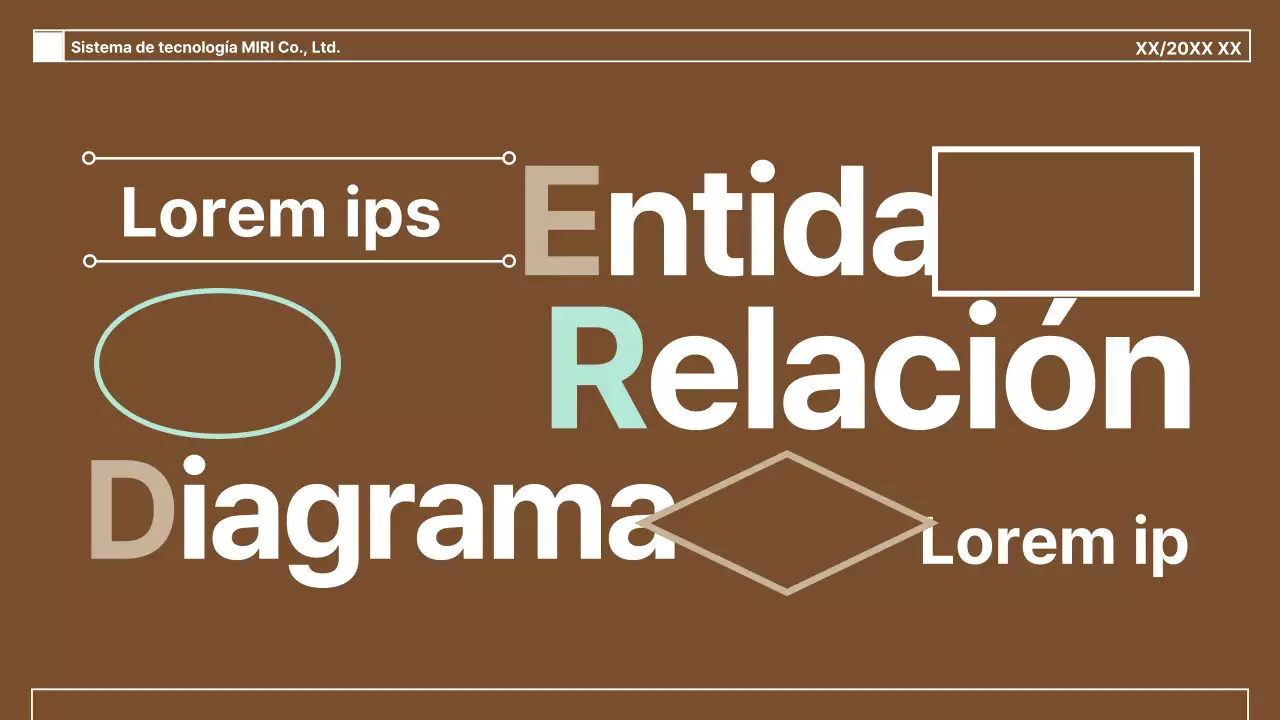 Guía de diagramas sencillos sobre fondo marrón