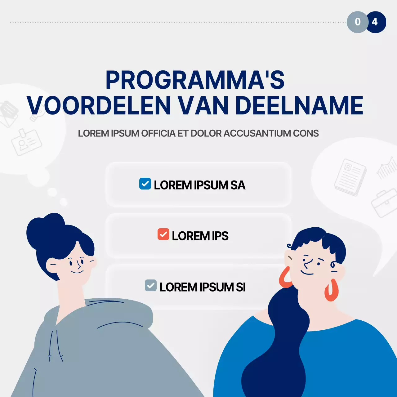 Over het rood-blauwe programma ter ondersteuning van de loopbaanontwikkeling van vrouwen