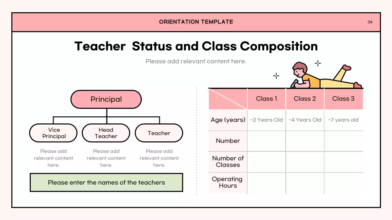 Pink Simple Kindergarten Guide Presentation
