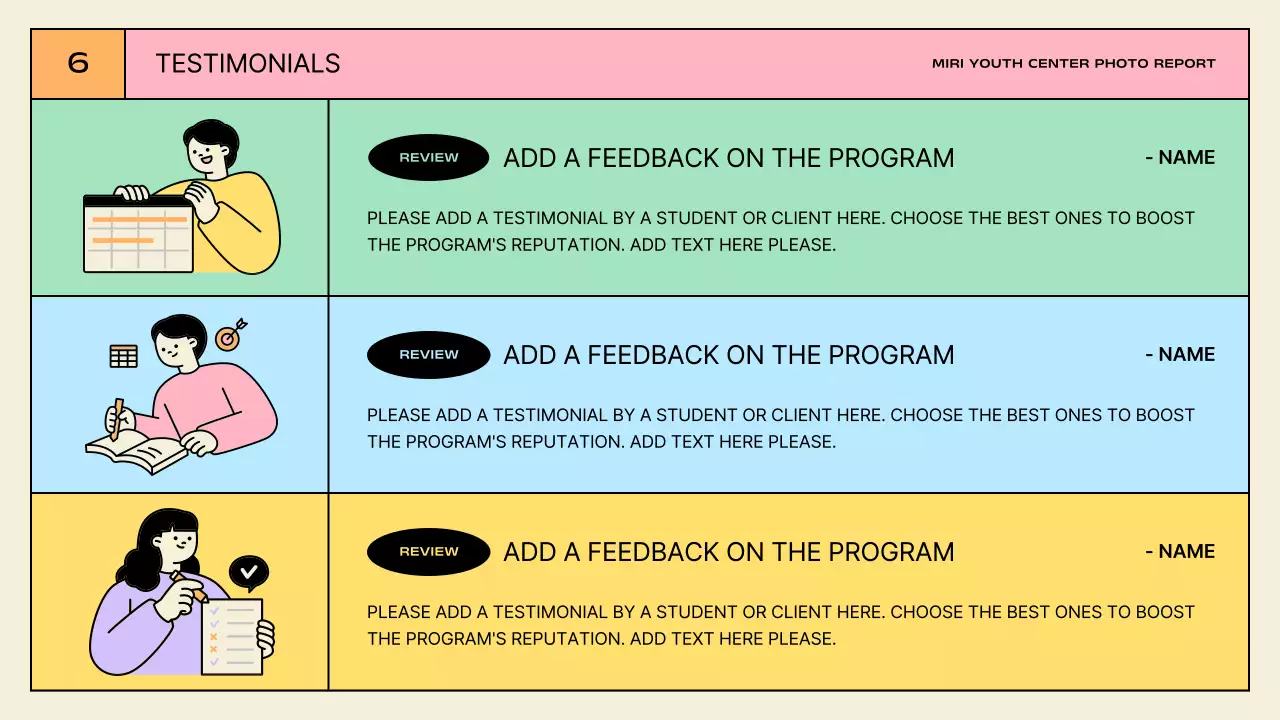 Yellow Retro Youth Report Presentation