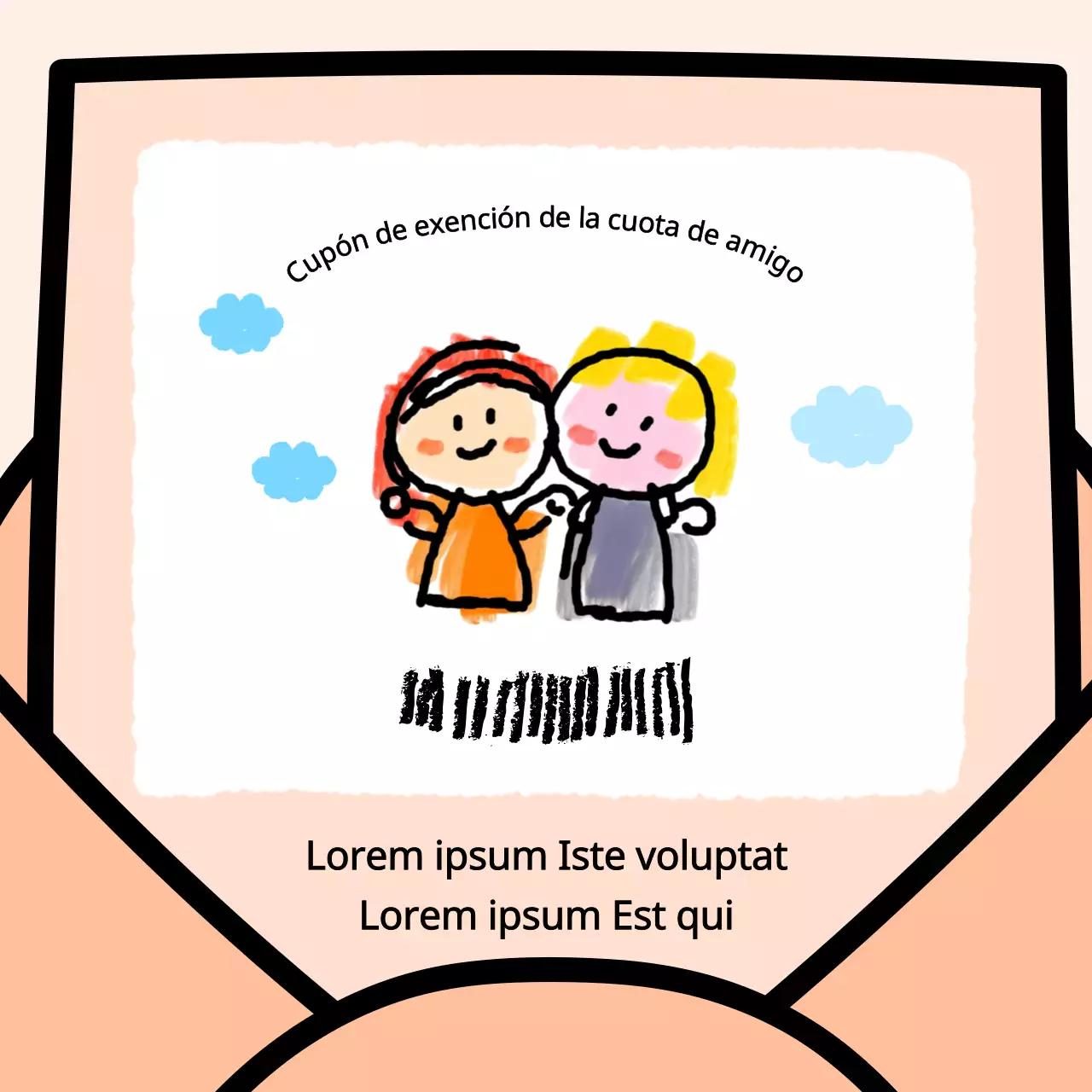 Un simple giftycon naranja @giftycons