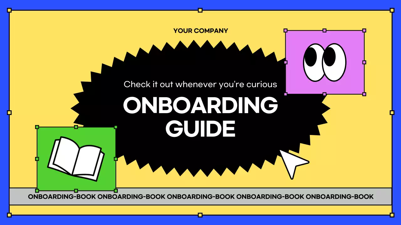 Colorful Trendy Onboarding Guide Presentation