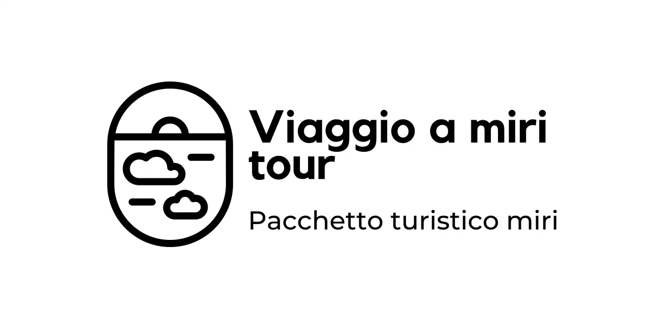 Logo di agenzia di viaggi semplice, pulito e illustrato
