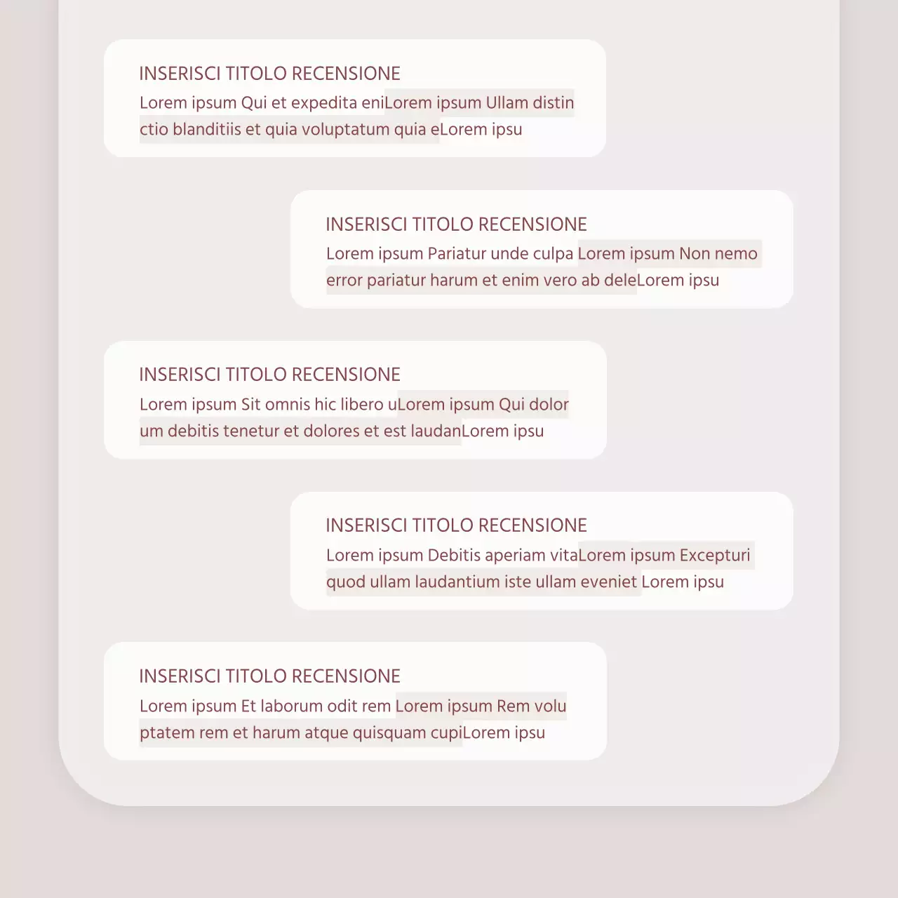 Un annuncio che vende un lookbook di accessori di gioielleria di tendenza in rosa e marrone.