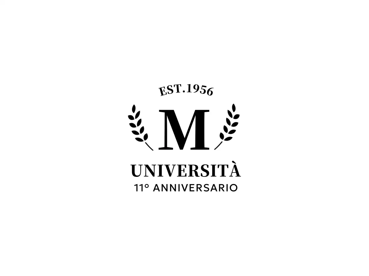 Souvenir universitario di semplice concezione con logo dell'alloro