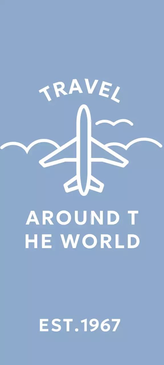 Simple concept travel agency with airplane illustrations