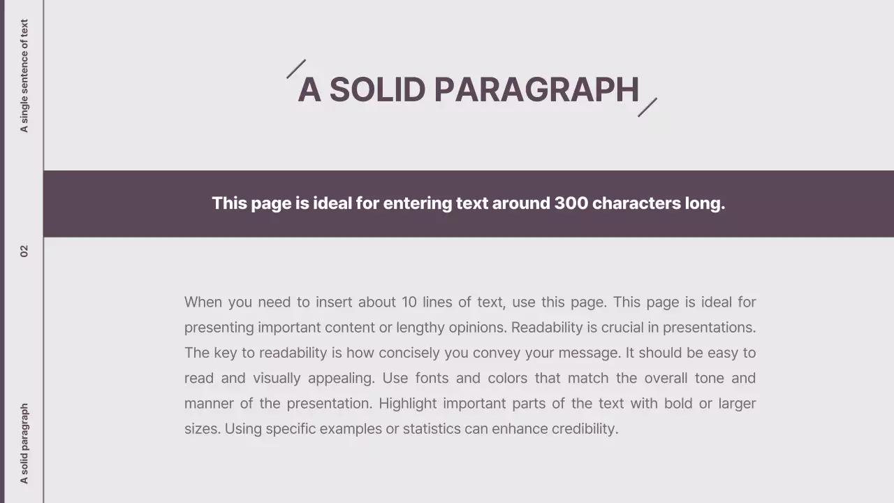 Purple Minimalist Template Presentation