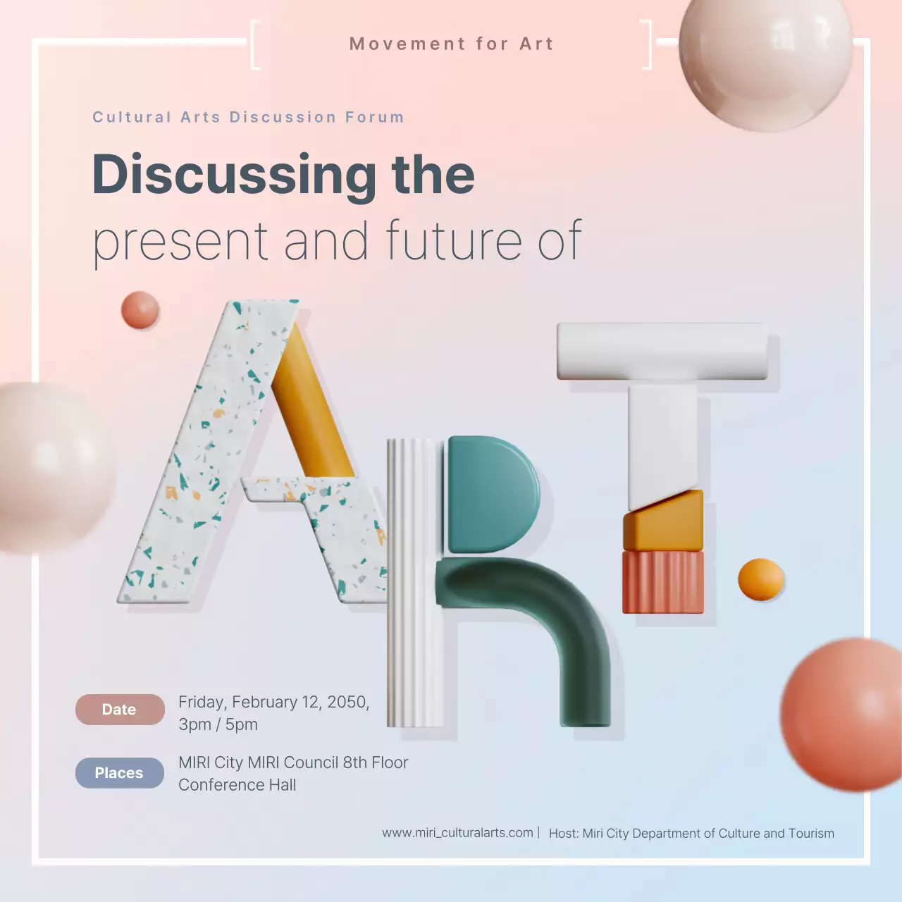 A simple pink and light blue meeting results report