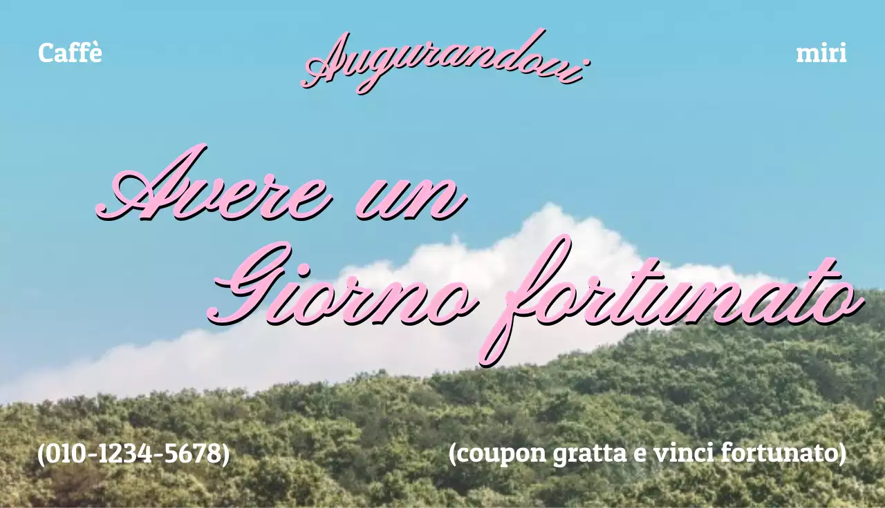 Immagine emozionale con scrittura corsiva rosa su sfondo naturale