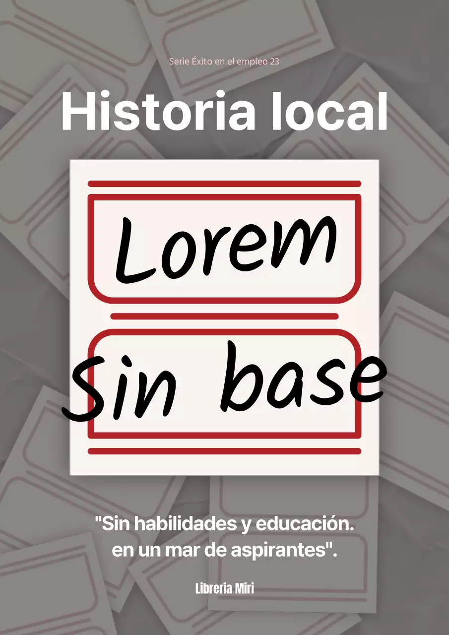 Carta de presentación sin especificaciones de preparación para el empleo con detalles en rojo y beige