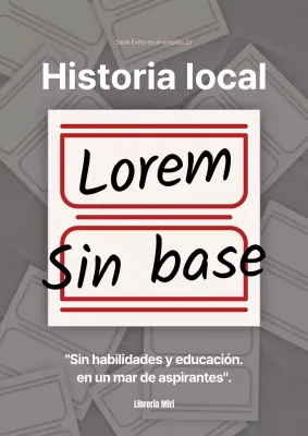 Carta de presentación sin especificaciones de preparación para el empleo con detalles en rojo y beige
