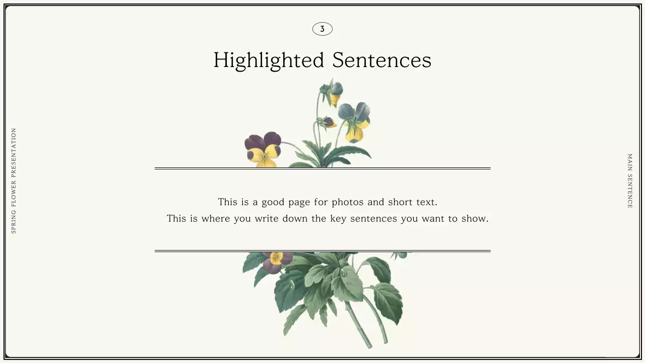 Beige Elegant Flower Presentation