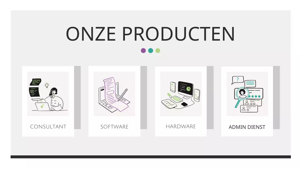 Elegant zakelijk rapportmateriaal in zwart-wit