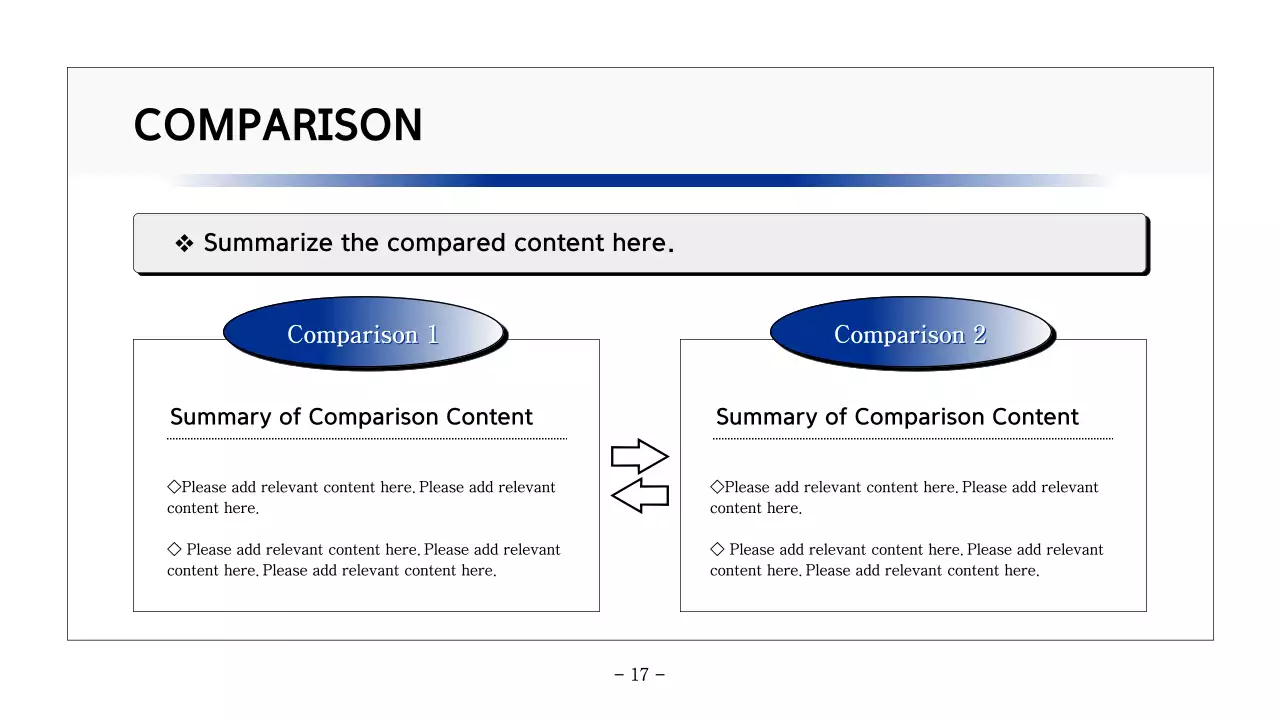 Basic printable report in navy blue and gray