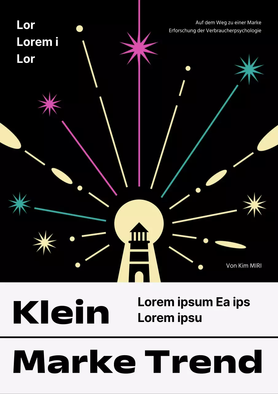 Kleines Marken-Trendcover mit knalligem Schwarz und Gelb