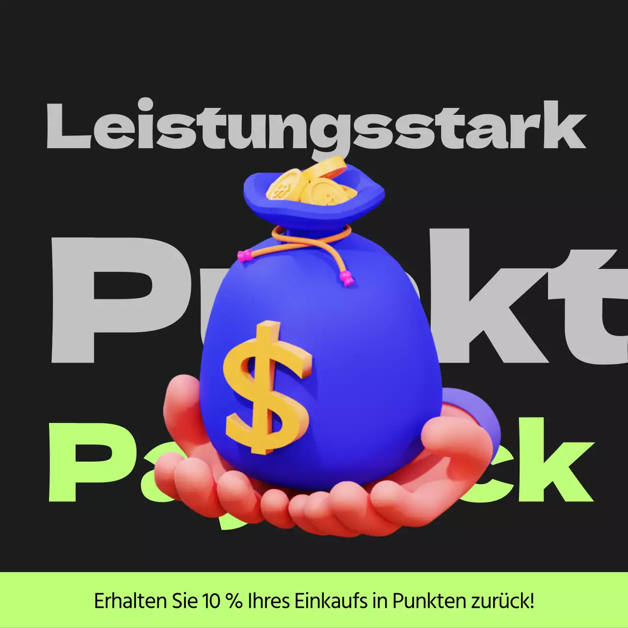 Cyberpunk points payback post in schwarz und lindgrün