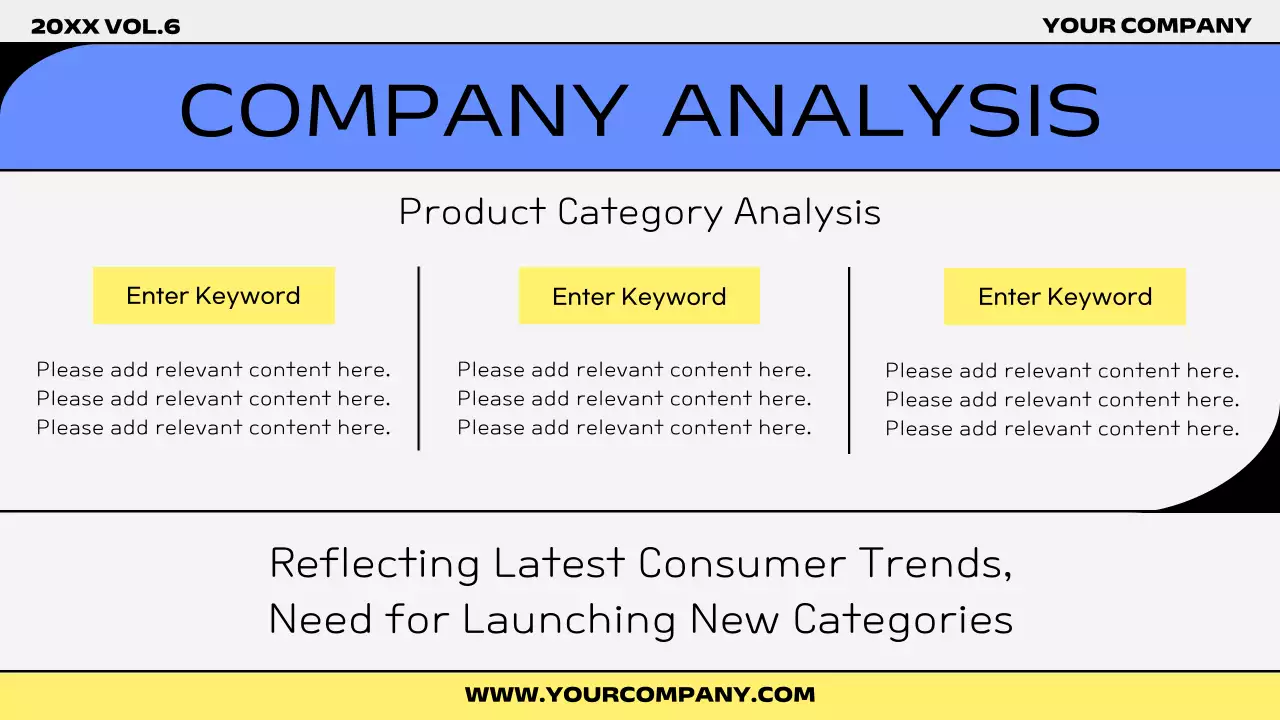 파랑과 노랑의 트렌드한 시장조사 보고서