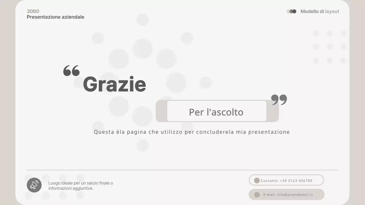 Una presentazione aziendale semplice e beige