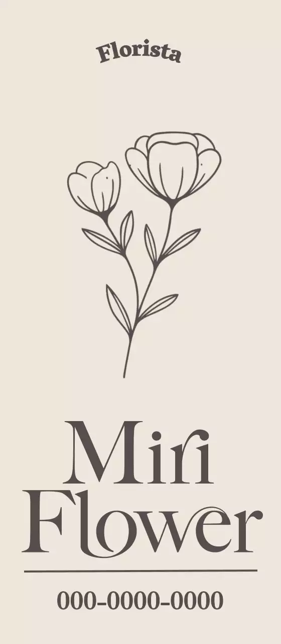 Flores em linha para um visual elegante