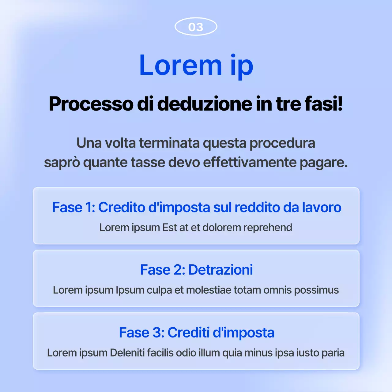 Promuovere il riordino di fine anno in blu e azzurro.