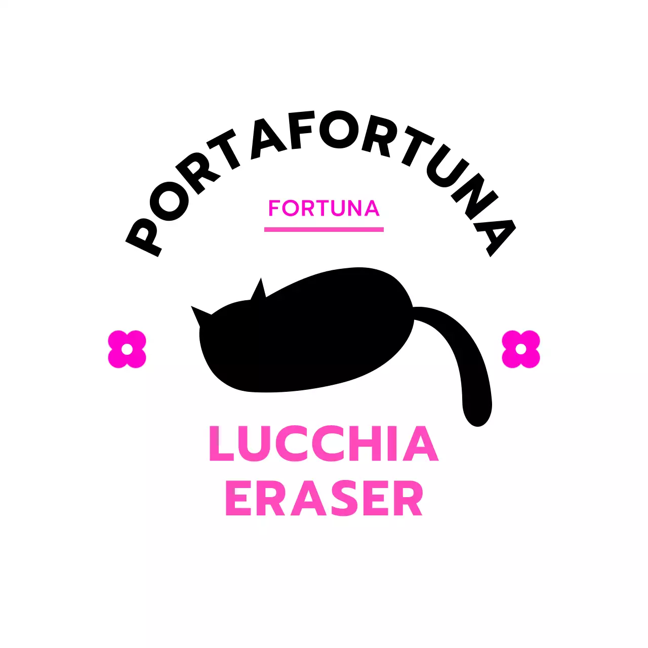 Carta da lettere circolare con un gatto sdraiato