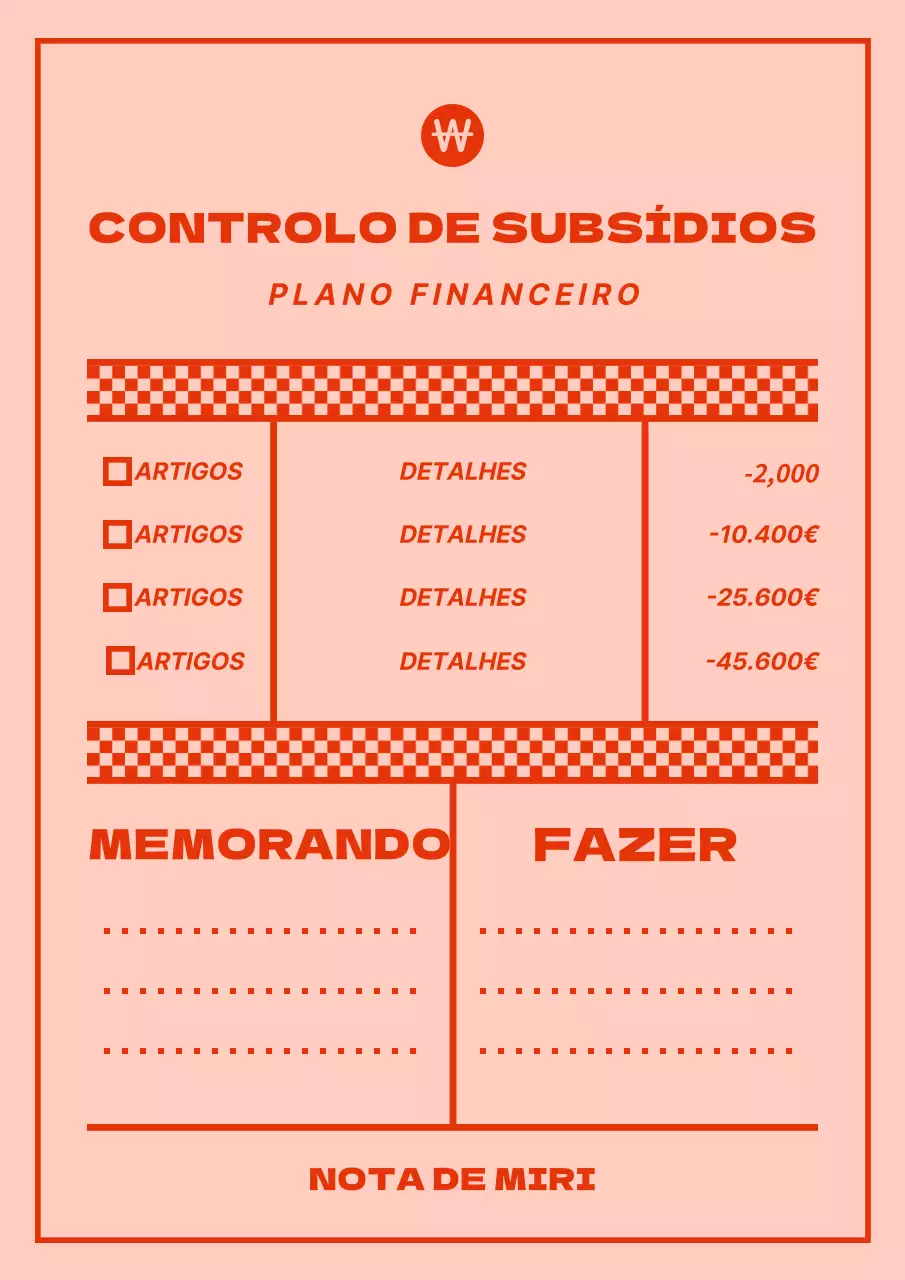 Blocos de notas para trocos cor-de-rosa e vermelhos
