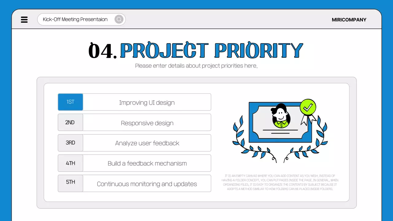 Blue Clean Meeting Presentation