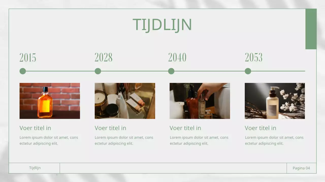 Wit en groen zakelijk rapportagemateriaal met natuurthema