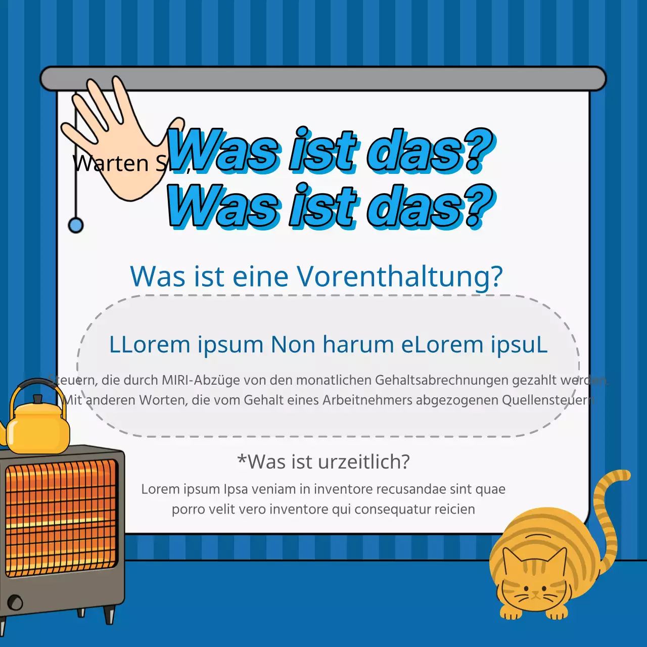 Marineblaue und weiße Buchhaltung auf den Punkt gebracht