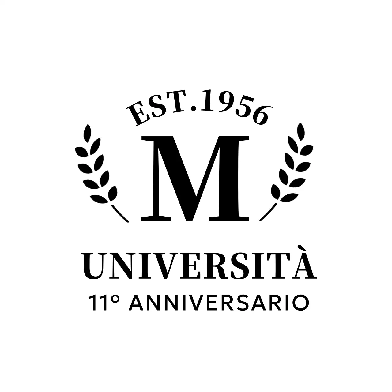 Souvenir universitario di semplice concezione con logo dell'alloro