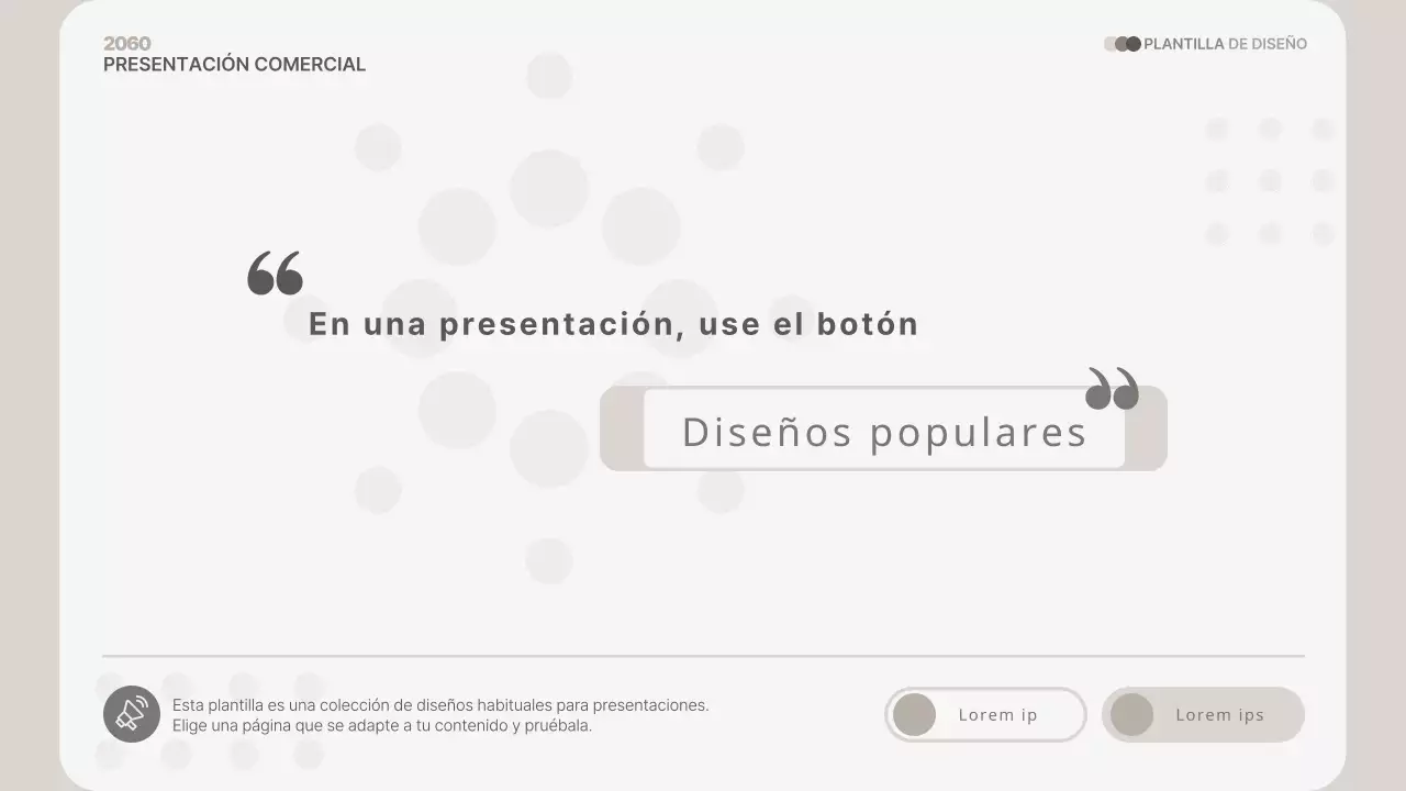 Informe de diseño moderno en beige y gris