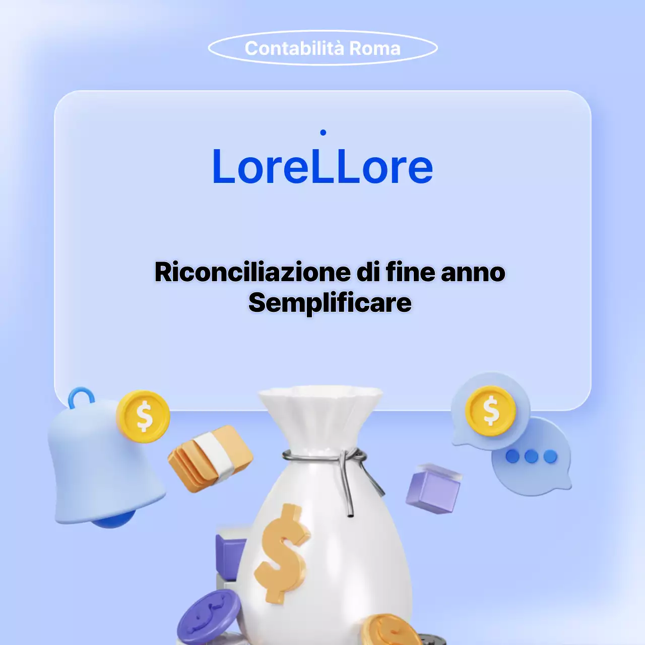 Promuovere il riordino di fine anno in blu e azzurro.