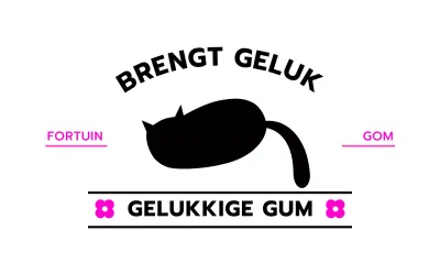 Ontwerp briefpapier met een liggende kat