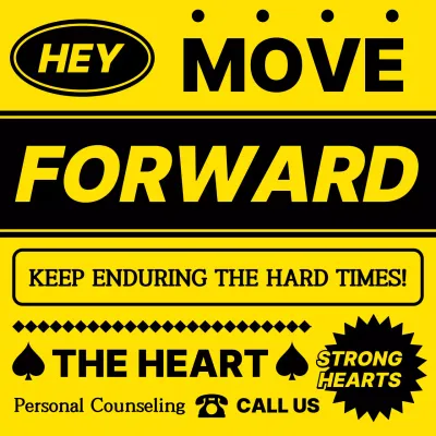 A retro schoolyard moral in yellow and black.