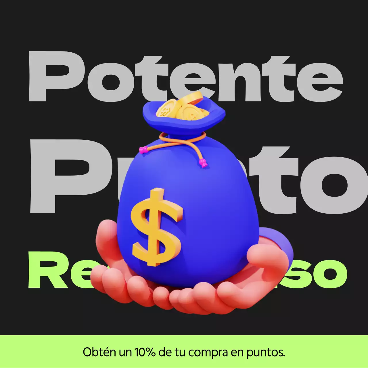 Cyberpunk points payback post en negro y verde lima